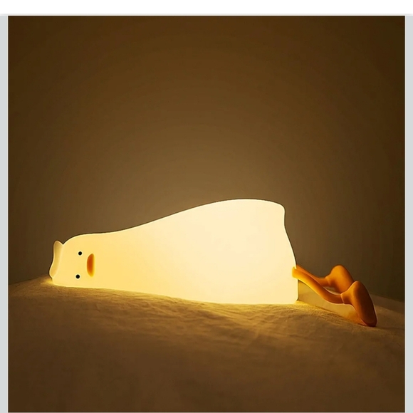Lying Flat Duck Night Light. Phone Holder. - Picture 2 of 9
